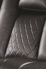 Quilted Stitching on Seat and Lower Back Provide a Touch of Tailored Detail