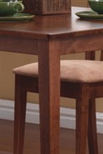 Smooth Table Edges Above Sleek Square Tapered Legs