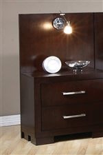 Nightstand and Light on Pier Bed