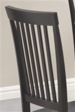 Classic Vertical Slat Chair Back