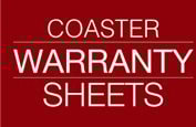 Coaster Warranty Sheets