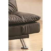 Chrome Legs bring Contemporary Style to this Pillow Padded Collection