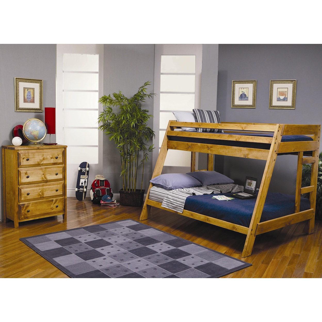 Michael Alan CSR Select Wrangle Hill Twin Over Full Bunk Bedroom Group