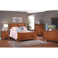 California King Raised Panel Bedroom Group