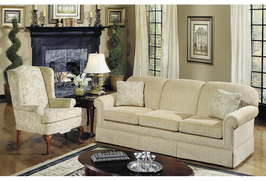 4200 Stationary Living Room Group by Hickorycraft at Malouf Furniture Co.