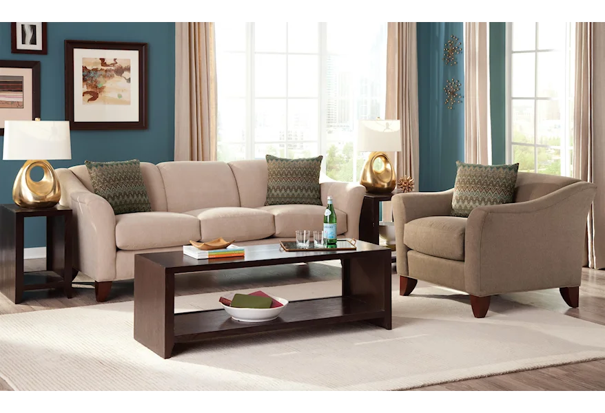 784450Cs Stationary Living Room Group by Craftmaster at Furniture Barn