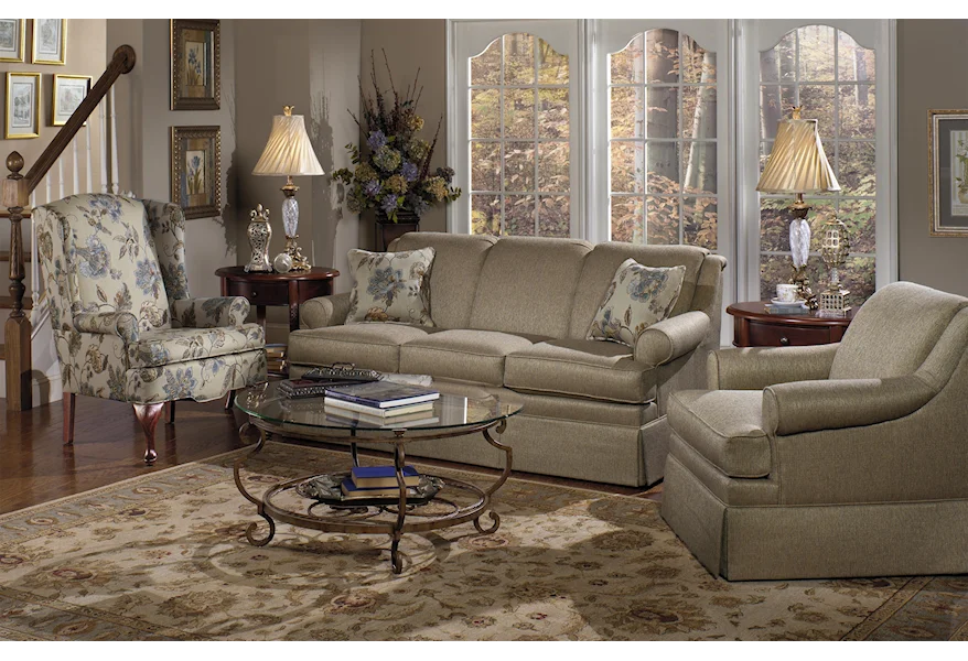 9205 Stationary Living Room Group by Craftmaster at Goods Furniture