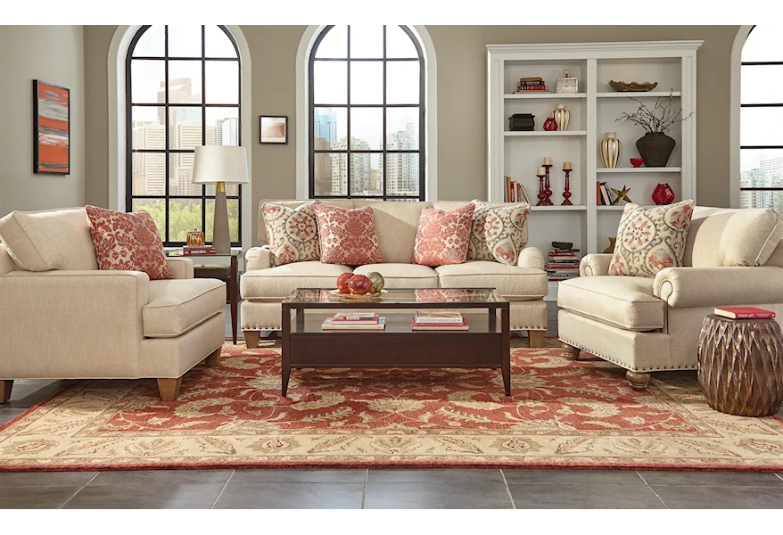 C9 Custom Collection Custom Living Room Group by Craftmaster at VanDrie Home Furnishings