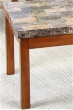 Faux-Marble End Table Top