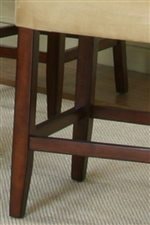 Clean Lines and Subtle Curves of the Cherry Wood Chair Legs Establishes a Contemporary Appeal. 