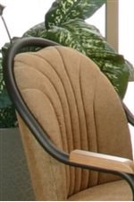 Chenille Chair Back Upholstery with Design