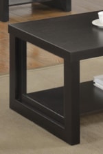 Clean Simple Lines and Convenient Shelf for Storage