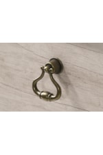 Traditional Drop Pull Hardware in Brass-Colored Finish