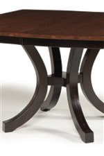 Pedestal Table Base (Two-Tone Finish Upgrade Available)