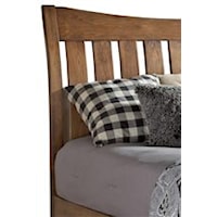 Curved and Slatted Headboard