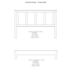 Daniel's Amish Concord  King Single Panel Fabric Storage Bed
