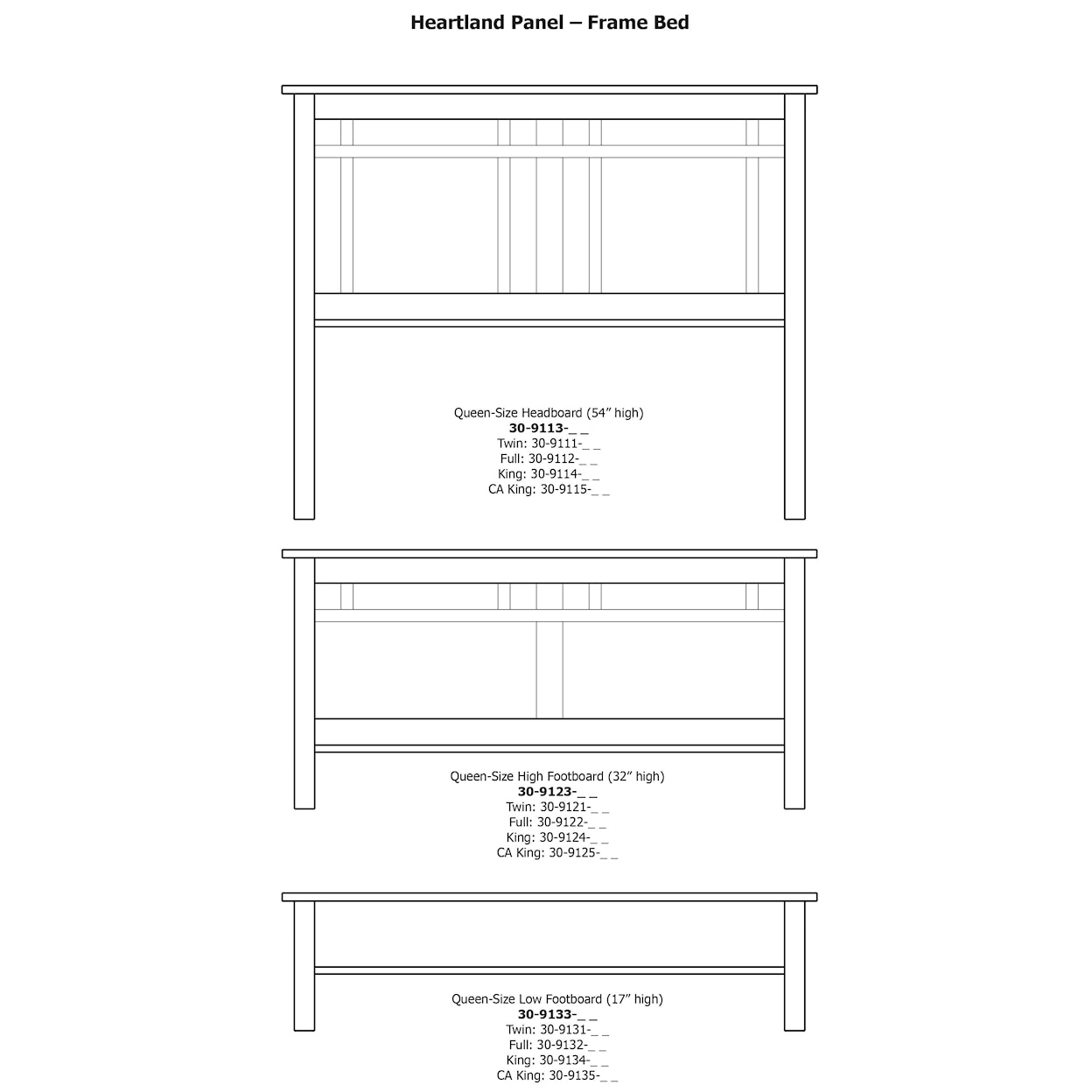 Daniel's Amish Heartland King Panel Bed