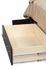 This Bed Features Extra Wide Side Rail Drawers