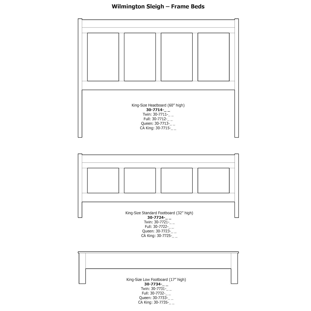 Daniel's Amish Wilmington Full Sleigh Bed