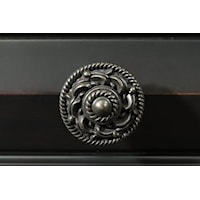 Ornate Metal Knob Hardware