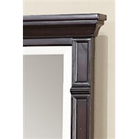 Beveled Mirror and Detailed Frame