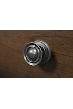 Metal Knob Hardware with Rubbed Bronze Finish