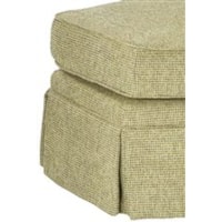 Decorative Skirted Ottoman Pleats Create Elegant Alluring Accents