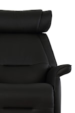Adjustable Headrest and Flared Tapered Arms
