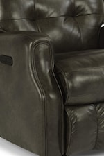 Shown in Leather without Nailhead Trim. Also Available in Fabric or Performance Fabric and with Nailhead Trim.