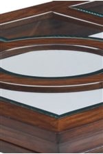 Wood Frames Are Inset with Beveled Glass Panels. 