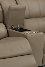 Storage Console and Cupholders on Love Seat Model