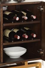 Built-in wine rack 