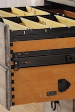 Side-Mounted Hanging File Drawers with Dovetail Joinery
