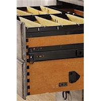 Side-Mounted Hanging File Drawers with Dovetail Joinery