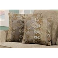 Accent Pillows with a Paisley-Like Print Add a Hint of Elegance