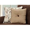 Accent Pillows with Simple Details Like a Button Tuft and Welt Cord Trim Add Style and Texture
