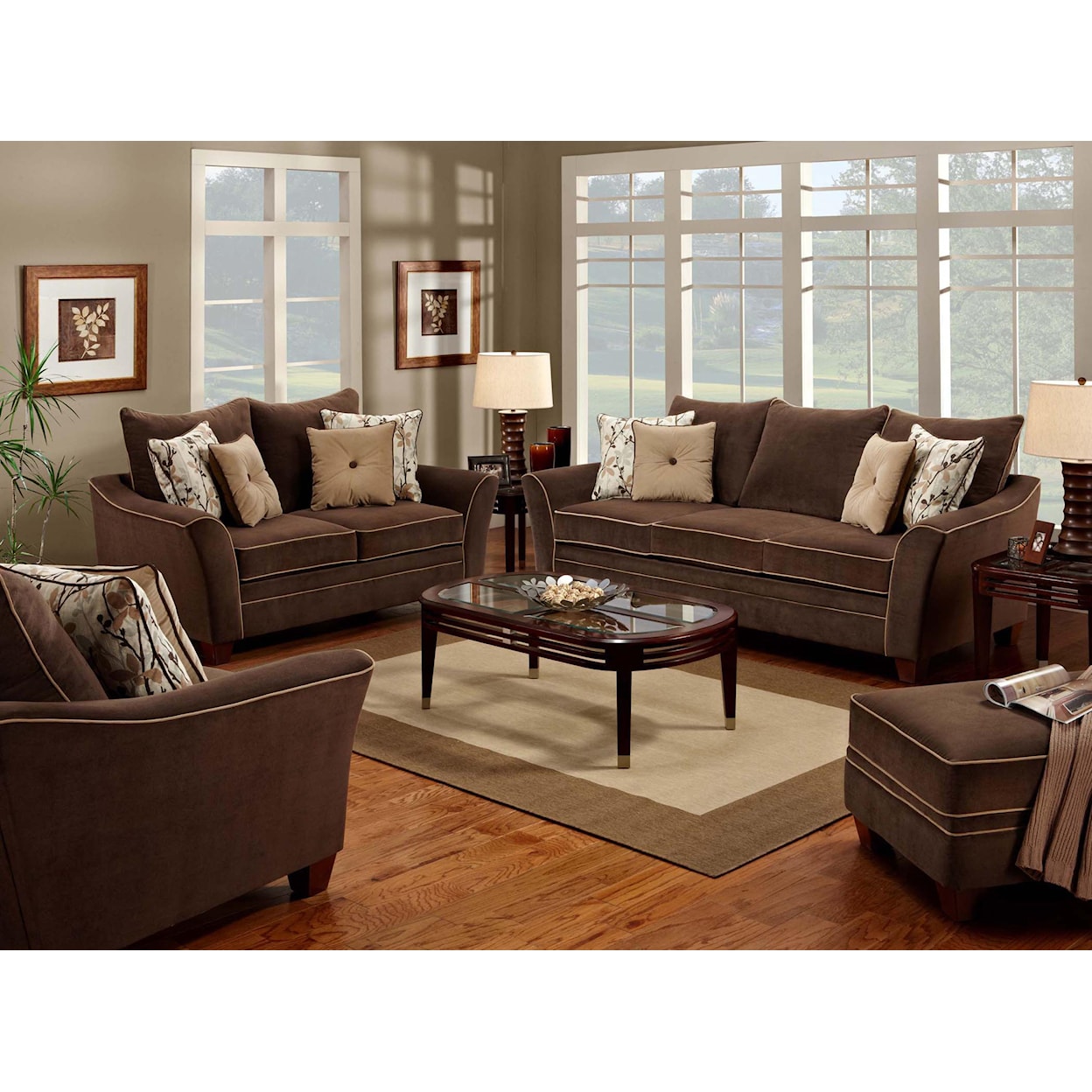 Franklin 811 Bridgeport Stationary Living Room Group