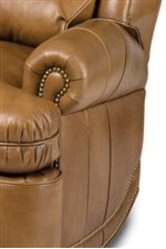 Plush Rolled Arm with Nailhead Trim