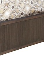 Bed's Footboard and Rails, as well as Mirror's Frame, Features Reeded Design