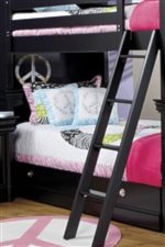 Playful Bunk Bed with Guard Rails & Ladder for Safety & Fun