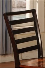 High Chair Back Has Sophisticated Horizontal Slats