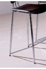 Slender Chrome-Plated Chair Legs in Silver Finish