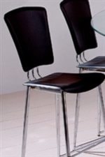 Black PVC Chair Seat and Back