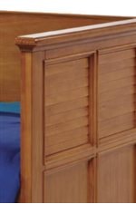 Louvre Panel Detail with Tapered Edges on Daybed