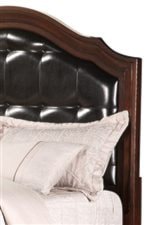 Beautiful Upholstered Headboard with Curvaceous, Arched Top