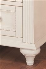 Heavily Turned Feet and Reeded Posts