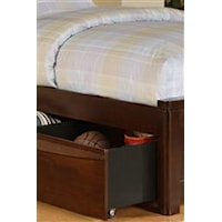 An Underbed Trundle Unit Provides Convenient Storage for Toys and Accessories