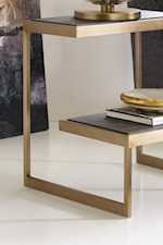 Metal Frames and Brass Finishes Bring a Sleek, Polished Modern Feel to the Collection