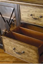 Partitions in Storage Drawers for CD/DVDs