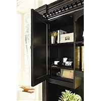 Charging Station Behind Door & Storage Space